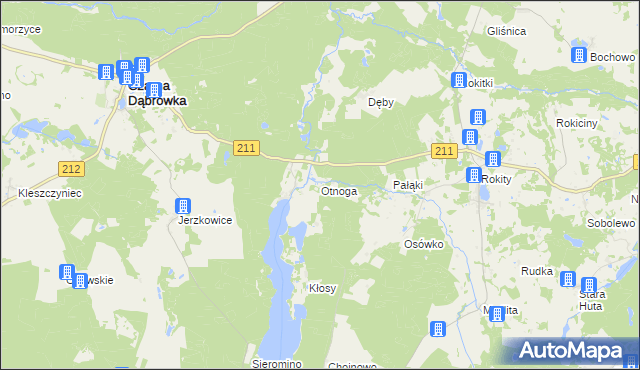 mapa Otnoga, Otnoga na mapie Targeo