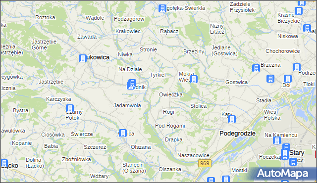 mapa Owieczka, Owieczka na mapie Targeo