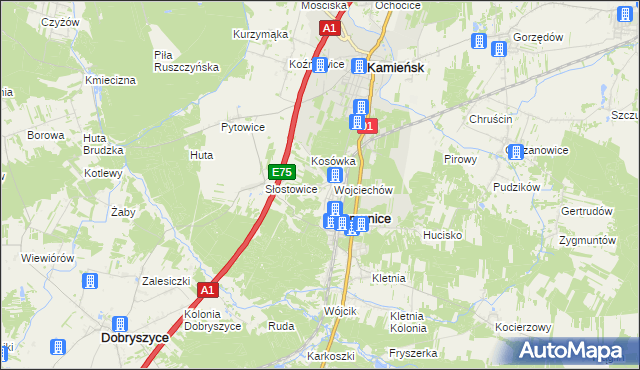 mapa Paciorkowizna, Paciorkowizna na mapie Targeo