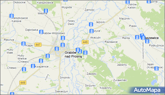 mapa Palaty, Palaty na mapie Targeo