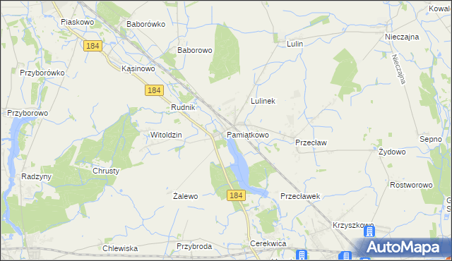 mapa Pamiątkowo, Pamiątkowo na mapie Targeo