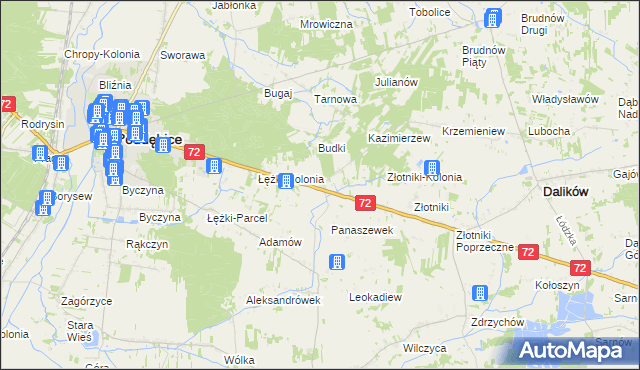 mapa Panaszew, Panaszew na mapie Targeo