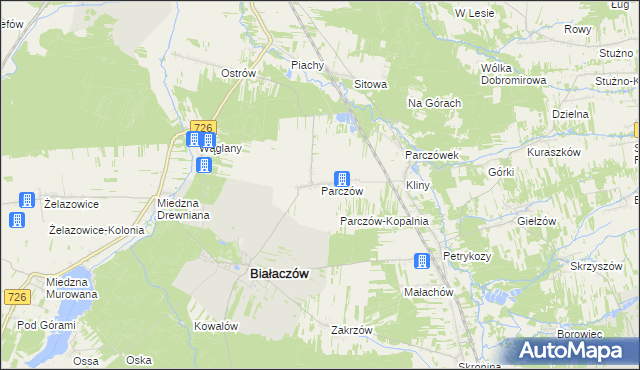 mapa Parczów, Parczów na mapie Targeo