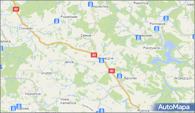 mapa Pasiecznik, Pasiecznik na mapie Targeo