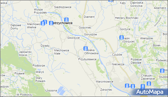 mapa Pasieka Otfinowska, Pasieka Otfinowska na mapie Targeo