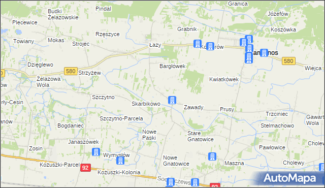 mapa Pasikonie, Pasikonie na mapie Targeo
