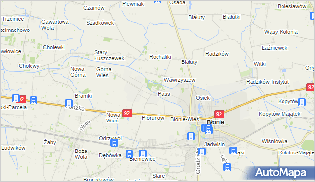 mapa Pass, Pass na mapie Targeo