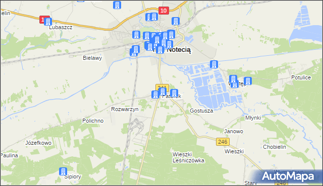 mapa Paterek, Paterek na mapie Targeo