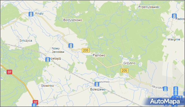 mapa Pątnowo, Pątnowo na mapie Targeo