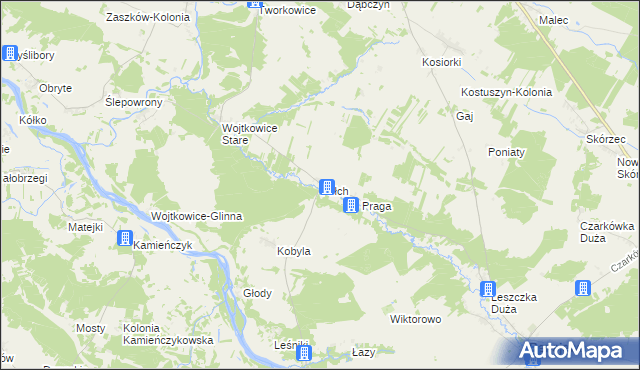 mapa Pełch, Pełch na mapie Targeo