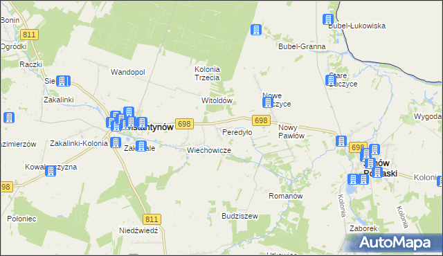 mapa Peredyło, Peredyło na mapie Targeo