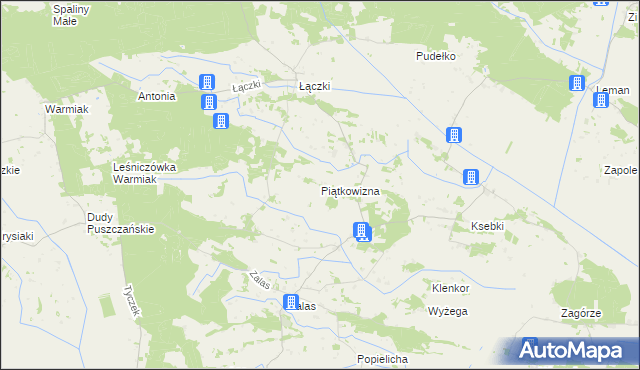 mapa Piątkowizna, Piątkowizna na mapie Targeo