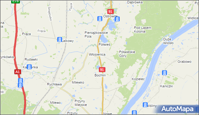 mapa Pieniążkowo, Pieniążkowo na mapie Targeo