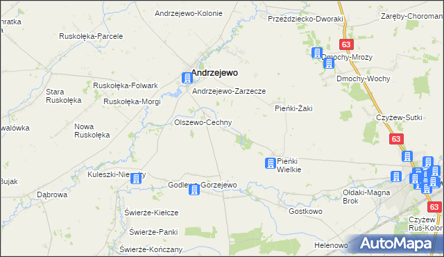 mapa Pieńki-Sobótki, Pieńki-Sobótki na mapie Targeo