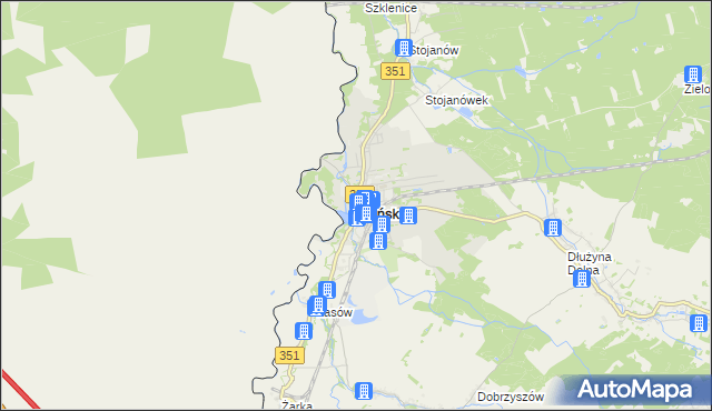 mapa Pieńsk, Pieńsk na mapie Targeo