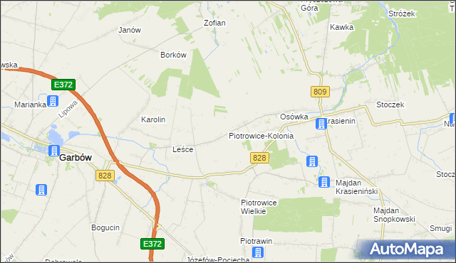 mapa Piotrowice-Kolonia, Piotrowice-Kolonia na mapie Targeo