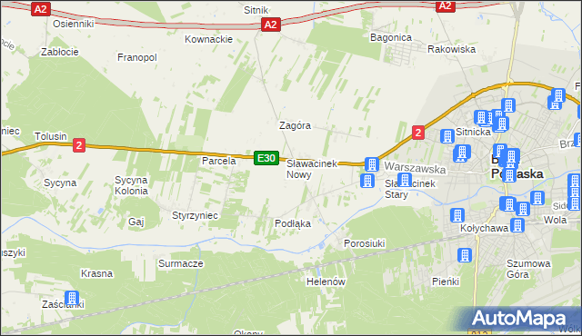 mapa Planowa, Planowa na mapie Targeo