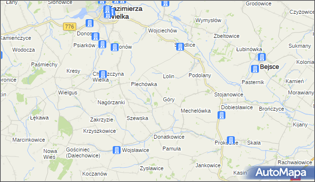 mapa Plechów, Plechów na mapie Targeo