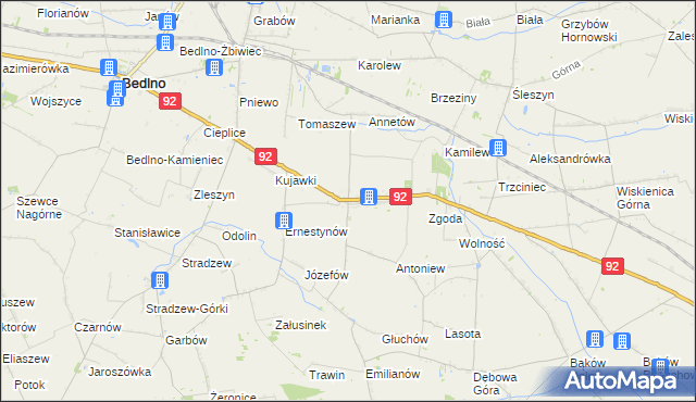 mapa Plecka Dąbrowa, Plecka Dąbrowa na mapie Targeo