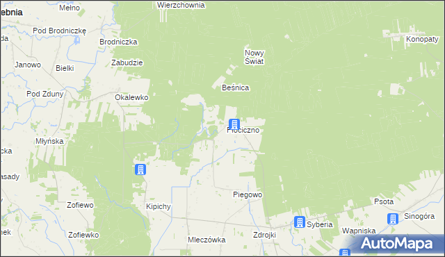 mapa Płociczno gmina Świedziebnia, Płociczno gmina Świedziebnia na mapie Targeo