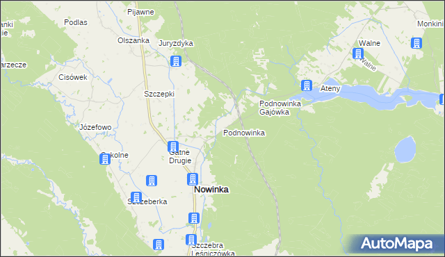 mapa Podnowinka, Podnowinka na mapie Targeo