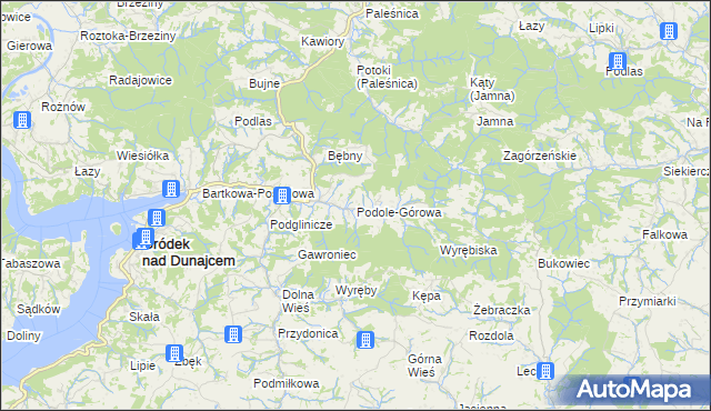 mapa Podole-Górowa, Podole-Górowa na mapie Targeo
