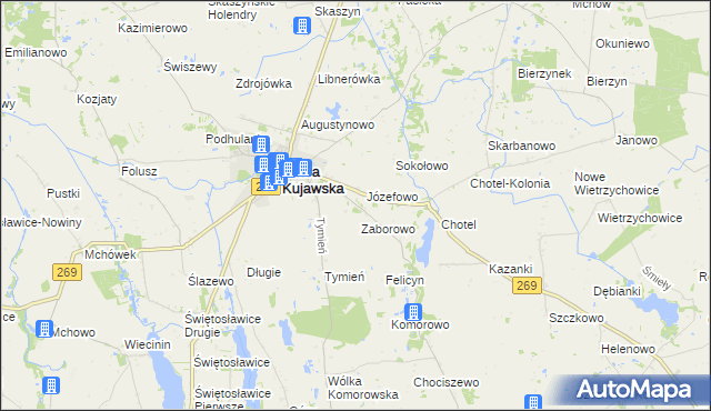 mapa Podtymień, Podtymień na mapie Targeo