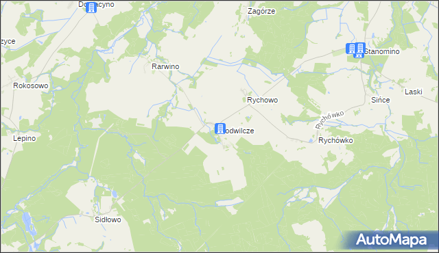 mapa Podwilcze, Podwilcze na mapie Targeo