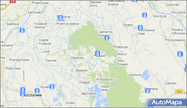 mapa Pojawie, Pojawie na mapie Targeo