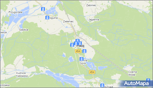 mapa Pokój powiat namysłowski, Pokój powiat namysłowski na mapie Targeo