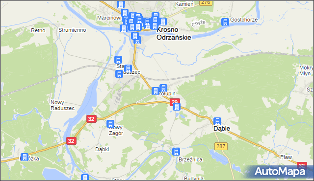 mapa Połupin, Połupin na mapie Targeo