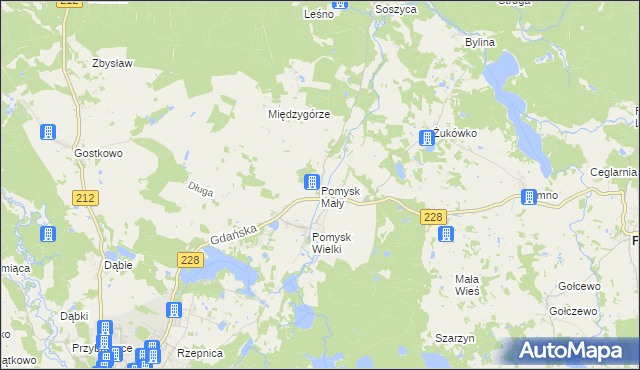 mapa Pomysk Mały, Pomysk Mały na mapie Targeo
