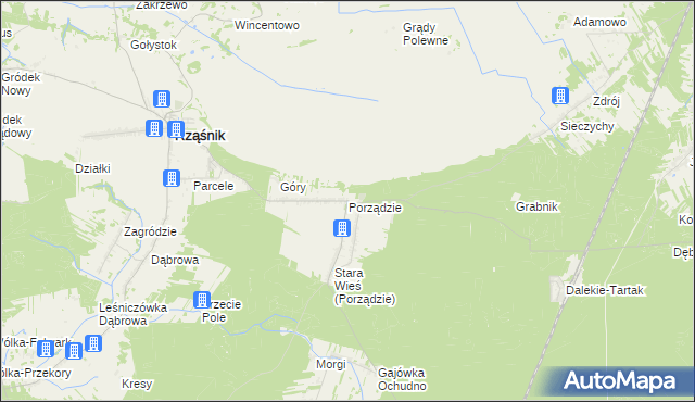 mapa Porządzie, Porządzie na mapie Targeo