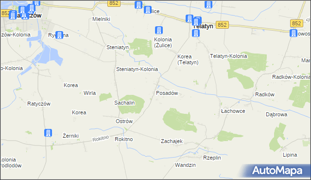 mapa Posadów, Posadów na mapie Targeo