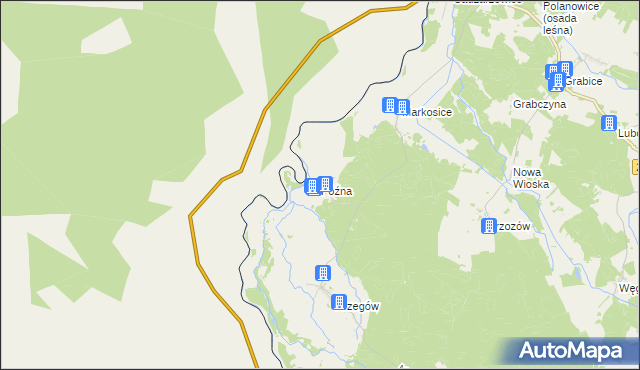 mapa Późna, Późna na mapie Targeo