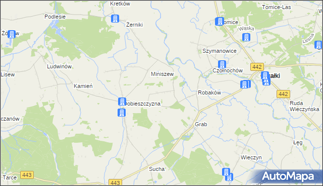 mapa Prusinów, Prusinów na mapie Targeo