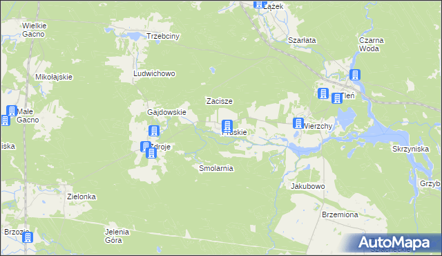 mapa Pruskie, Pruskie na mapie Targeo