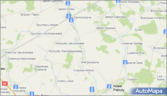 mapa Pruszanka Mała, Pruszanka Mała na mapie Targeo