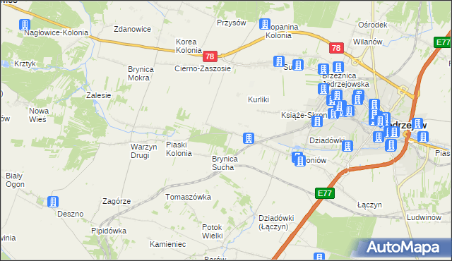 mapa Prząsław Mały, Prząsław Mały na mapie Targeo