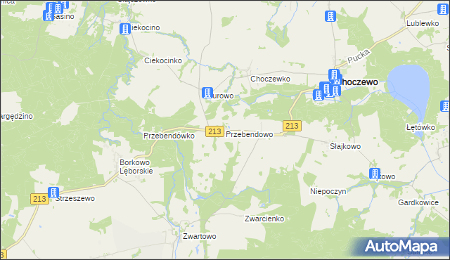 mapa Przebendowo, Przebendowo na mapie Targeo