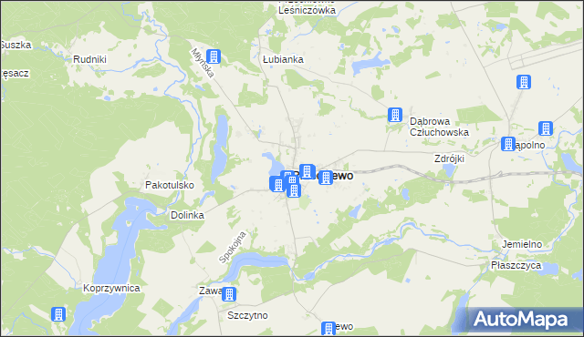 mapa Przechlewo, Przechlewo na mapie Targeo