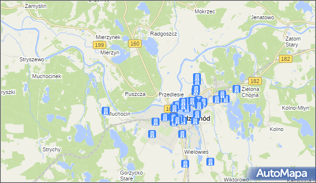 mapa Przedlesie, Przedlesie na mapie Targeo