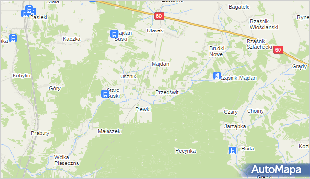 mapa Przedświt, Przedświt na mapie Targeo