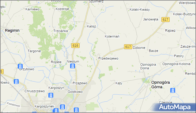 mapa Przedwojewo, Przedwojewo na mapie Targeo