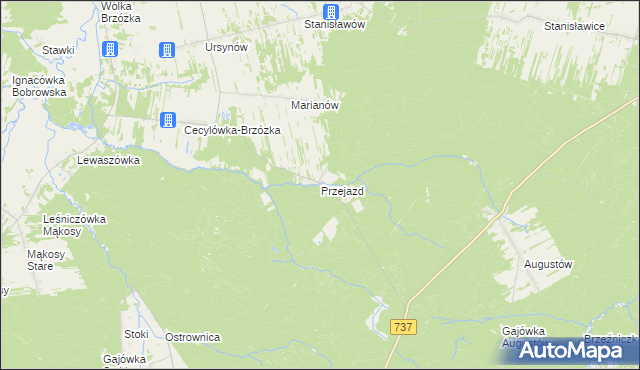mapa Przejazd, Przejazd na mapie Targeo