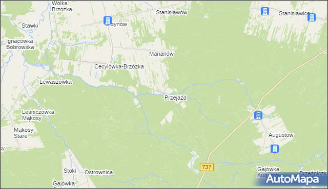 mapa Przejazd, Przejazd na mapie Targeo