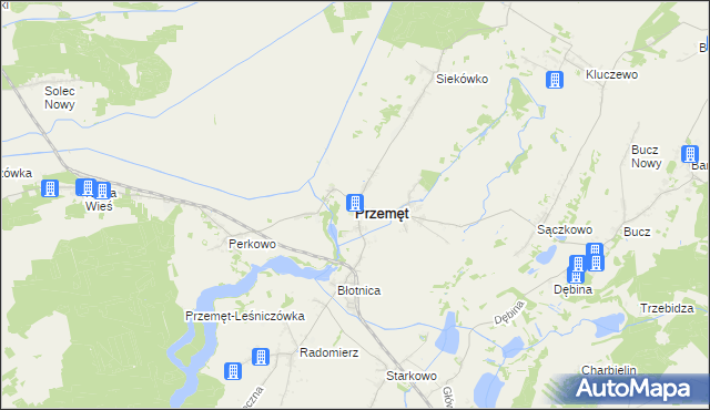 mapa Przemęt, Przemęt na mapie Targeo