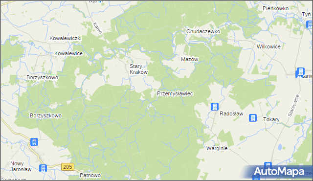 mapa Przemysławiec, Przemysławiec na mapie Targeo