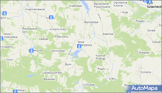 mapa Przerąb, Przerąb na mapie Targeo