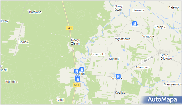 mapa Przerodki, Przerodki na mapie Targeo